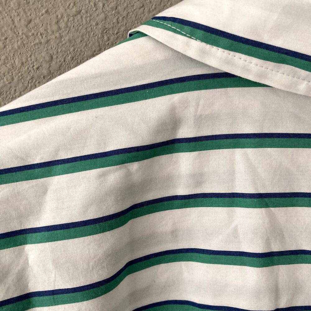 Universal Thread Long Sleeve Tie-Front Midi Shirt Dress Green Stripe XXL - Picture 8 of 8